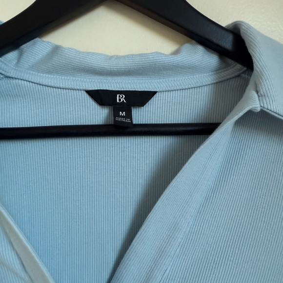Banana Republic Sky Blue Ribbed Top - Picture 2 of 2